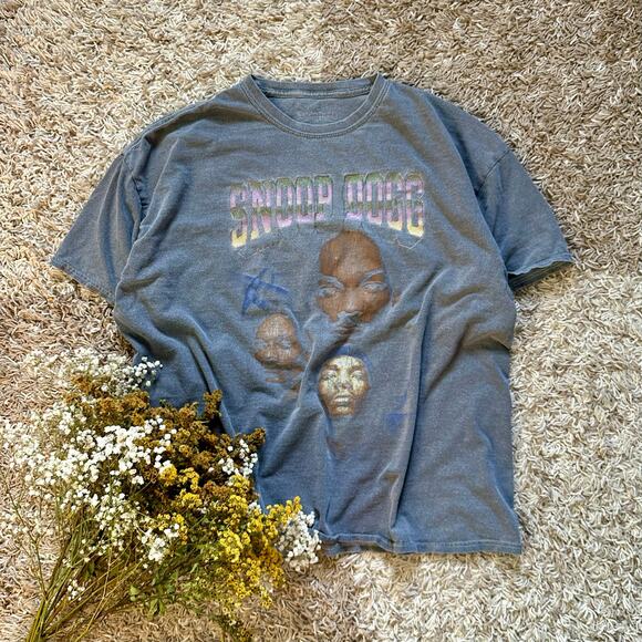 Snoop Dogg Faded Gray Tee 2020 Merch Rap Hip Hop Men’s One Size Fit All - Picture 1 of 5
